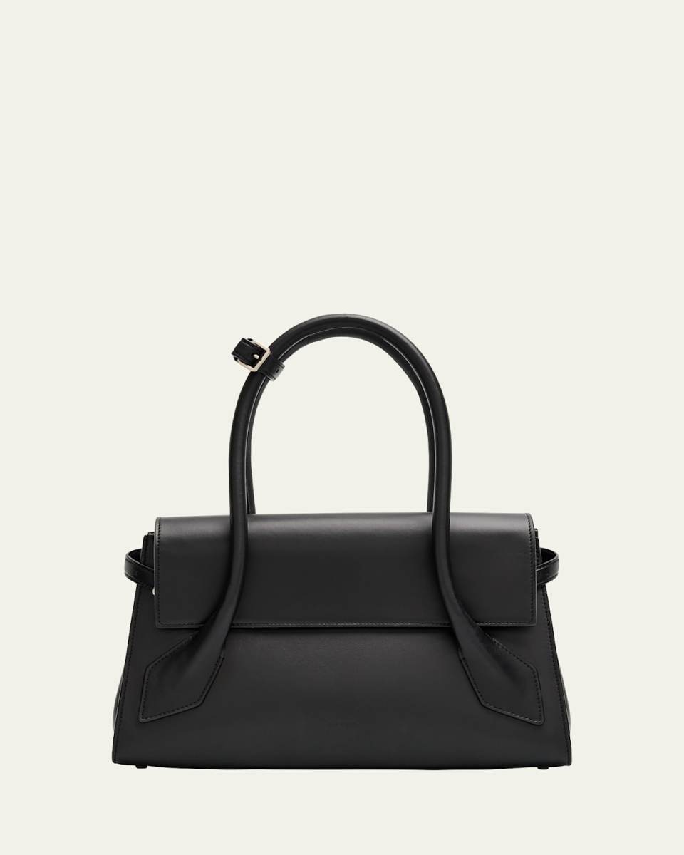 Tate Small Calfskin Top-Handle Bag